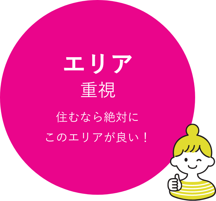 エリア重視 住むなら絶対にこのエリアが良い！